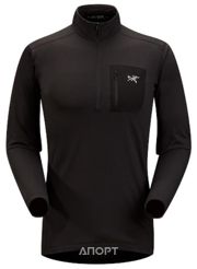 Фото Arcteryx Футболка мужская Rho LT Zip Neck Фото Arcteryx Футболка мужская Rho LT Zip Neck